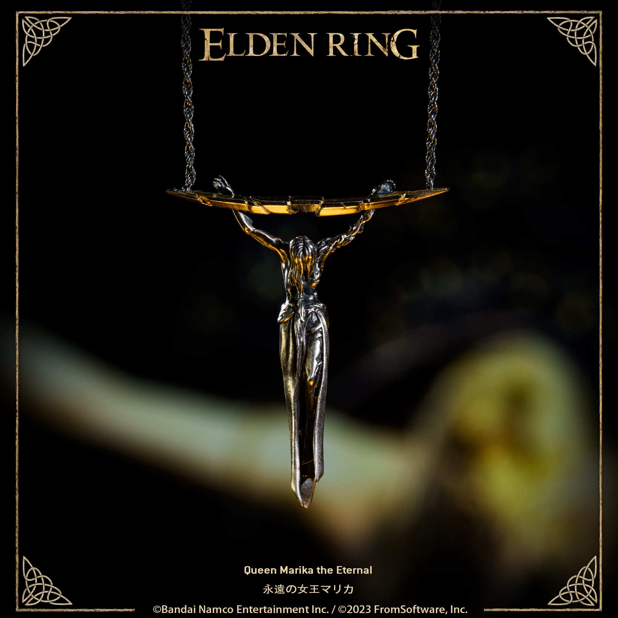 Starforged ELDEN RING Queen Marika the Eternal Gold Necklace Men's Jewelry Video Game Peripheral